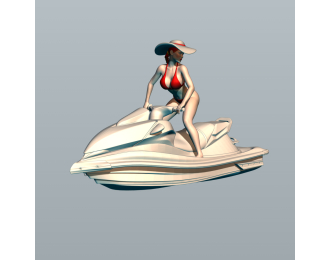 Фигурка 719 На Jet Ski, окрашенная