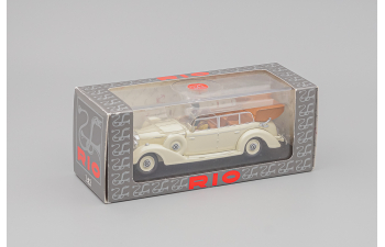 MERCEDES BENZ 770k Cabriolet 1938 With Eva Braun And Ss Military Guard Figures 1938, White