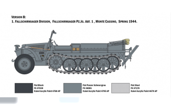 Сборная модель Тягач Sd.Kfz. 10 DEMAG D7 with German Paratroops