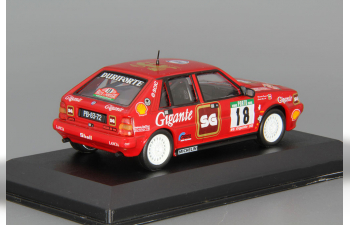 LANCIA Delta HF 4WD C.Bica - F.Prata (1988), red