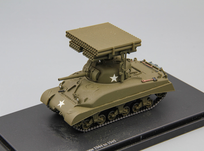 Американский средний танк M4 Sherman с ракетной установкой Т34 "Calliope"