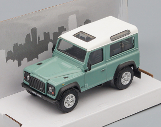 LAND ROVER Defender, light green / white roof