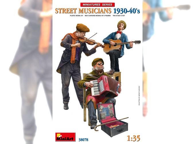 Сборная модель FIGURES Street Musicians 1930-1940