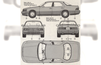 Сборная модель Lexus LS400