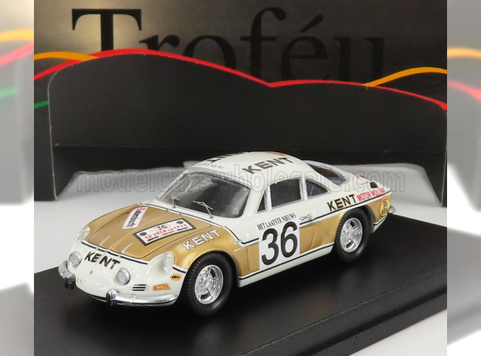 RENAULT Alpine A110 №36 Rally Ypres (1972) F.vandecaveye - W.plas, White Gold