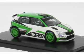 SKODA Fabia III R5 Motorsport Design №0 Rally (2017), green/white