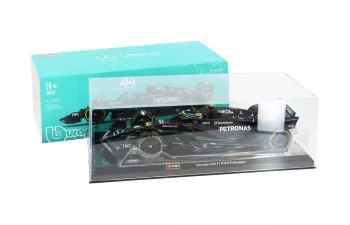 MERCEDES-BENZ GP F1 W14 Team Mercedes-AMG Petronas Formula One №44 Season (2023) Lewis Hamilton - With Pilot And Showcase, Matt Black