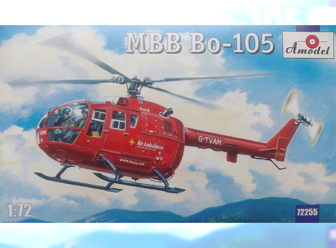 Сборная модель Немецкий спасательный вертолет MBB Bo 105