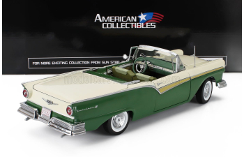 FORD Fairlane 500 Skyliner Cabriolet (1957), green/beige