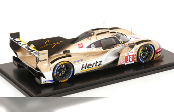 PORSCHE 963 9rd 4.6l Turbo V8 Team Hertz Jota №12 24h Le Mans (2024) Will Stevens - Norman Nato - Callum Ilott, White Gold