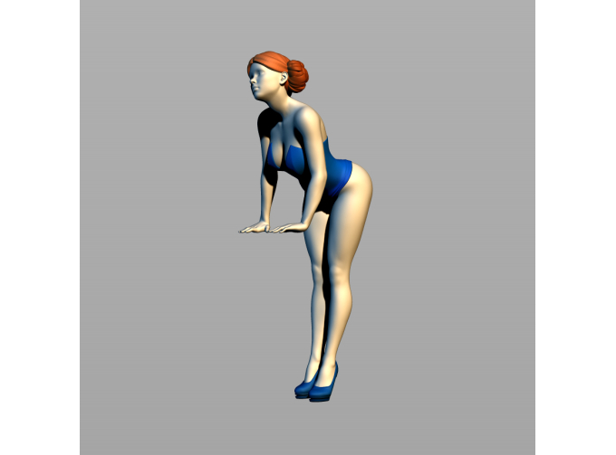 Фигура Оперлась, окрашенная