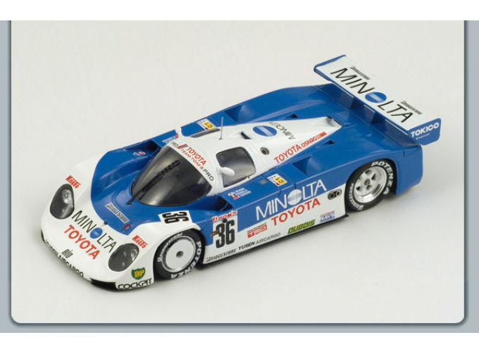 TOYOTA 89 C-V 36 LM 1989 P. Barilla - R. Cheever - H. Ogava, blue