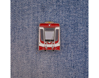 Значок "КТМ-31", белый / красный