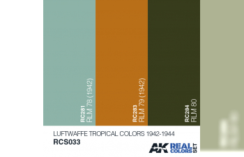 Набор реалистичных красок LUFTWAFFE TROPICAL COLORS 1942-1944