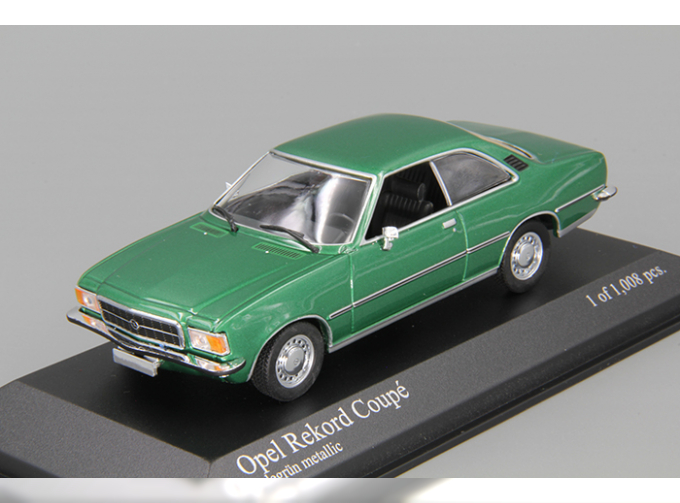 OPEL Rekord D Coupe (1975), green metallic