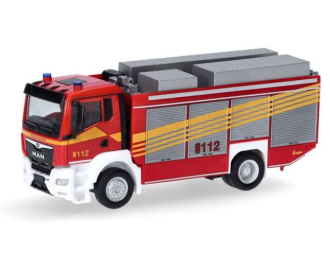 MAN TGS NN RW2 Fire Department, red / yellow / grey