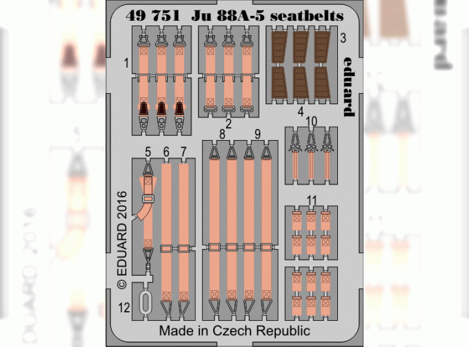 Фототравление для Ju 88A-5 seatbelts