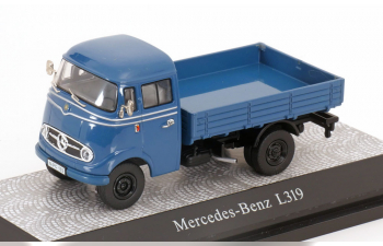 MERCEDES-BENZ L319 Pritsche with canvas top, blue