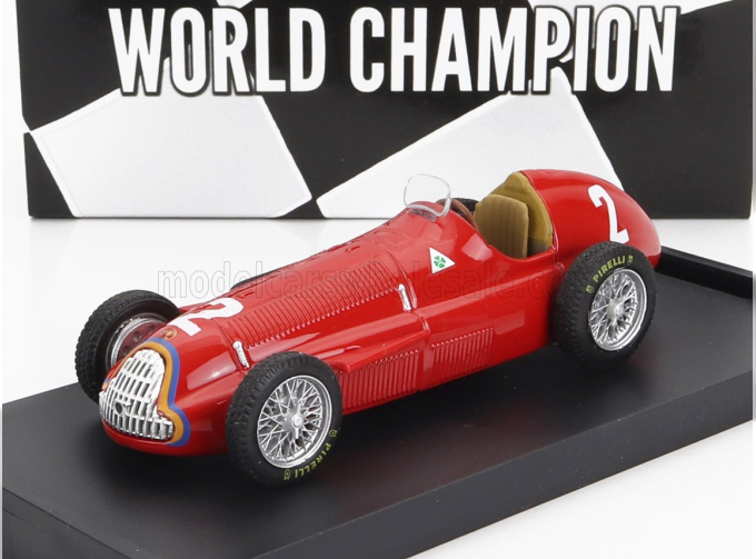 ALFA ROMEO F1 159 N 2 World Champion Belgium Gp Juan Manuel Fangio 1951, Red