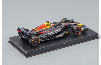 RED BULL F1 Rb19 Team Oracle Red Bull Racing N1 World Champion Season (2023) Max Verstappen - Con Pilota E Vetrina - With Pilot And Showcase, Matt Blue