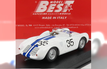 PORSCHE 550 Rs Spider N35 24h Le Mans (1957) Hugus - G.de Beaufort, White Blue