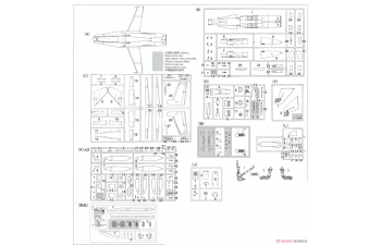 Сборная модель GRUMMAN F/a-18e Super Hornet Vfma 224 Bengals Military Airplane