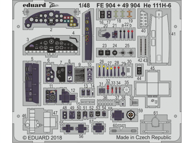 Фототравление для He 111H-6 nose interior