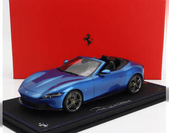 FERRARI Roma Spider Open (2020) - Con Vetrina - With Showcase, Blu Corsa - Blue Met