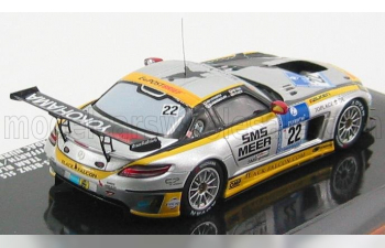 MERCEDES-BENZ Sls Amg Gt3 №22 24h Nurburgring (2011) Heyer - Jager - Seyffarth - Bleekemolen, Silver Yellow Black