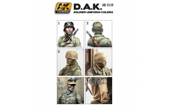 D.A.K. SOLDIER UNIFORM COLORS (цвета униформ африканского корпуса)