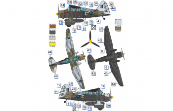 Сборная модель многоцелевой вспомогательный самолет Lysander Mk.III (SD)