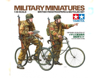 Сборная модель Английский военный патруль на велосипедах (две фигуры)