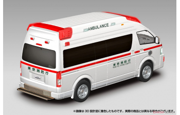 Сборная модель Toyota Hi-Ace Ambulance