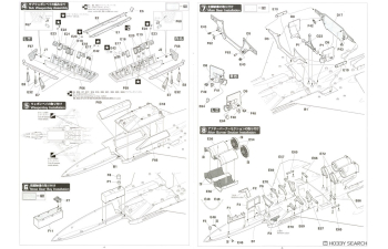 Сборная модель LOCKHEED MARTIN F-22a Raptor Airplane Military 1990
