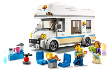 CAMPER Lego City - Holiday Camper - 190 Pezzi - 190 Pieces, White