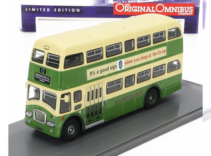 LEYLAND Pd3 Autobus Queen Mary 1970, Green Cream