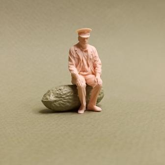 Фигура 0913 Вован машинист Вариант 2, неокрашенная