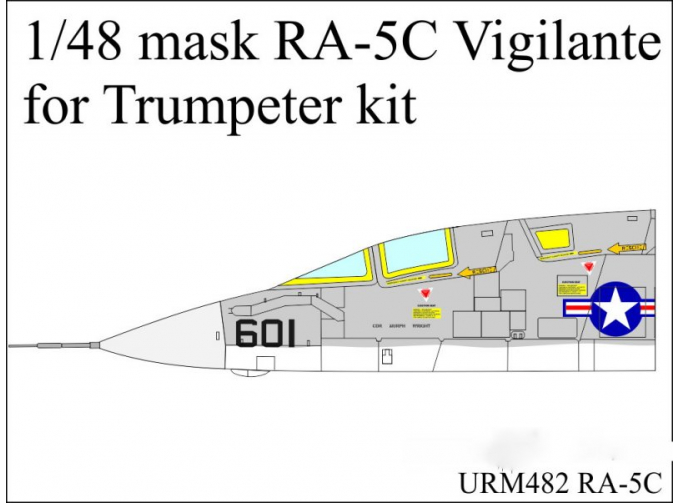 Маска окрасочная RA-5C Vigilante (Trumpeter)