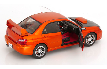SUBARU Impreza WRX STI (2003), orange-metallic flat black
