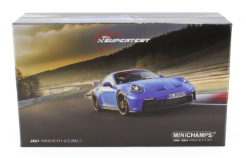 PORSCHE 911 (992) GT3 (2021), blue / black