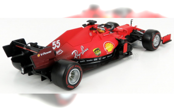 FERRARI F1 Sf21 Team Scuderia Ferrari Mission Winnow №55 Season (2021) Carlos Sainz Jr., Matt Red