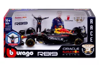 RED BULL F1 Rb19 Team Oracle Red Bull Racing №1 World Champion Season (2023) Max Verstappen, Matt Blue Yellow Red