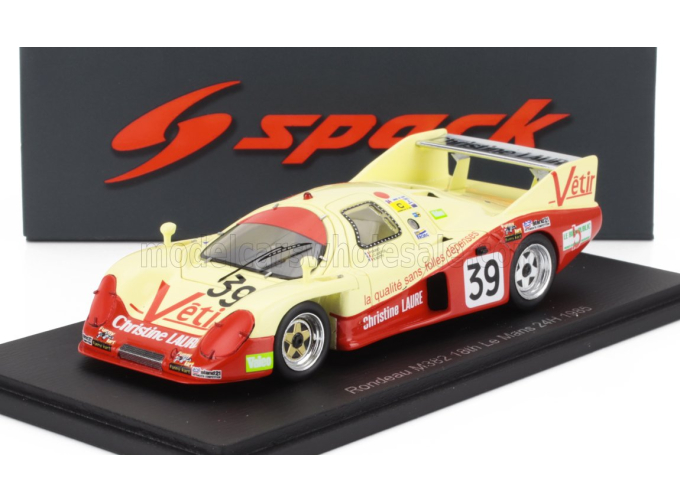 RONDEAU M382 3.3l V8 Team Bussi Racing №39 24h Le Mans (1985) Bruno Sotty - Jean Claude Justice - Patrick Oudet, Yellow Red