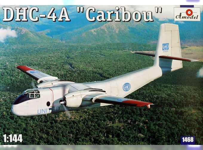 Сборная модель Канадский военно-транспортный самолет de Havilland Canada DHC-4A Caribou