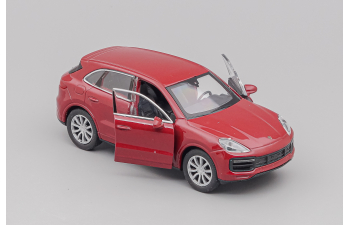PORSCHE Cayenne Turbo, red