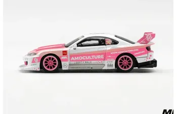 NISSAN Silvia (S15) LB-Super Silhouette Amoculture (2026), white/pink