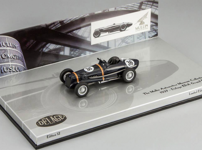 DELAGE Era Grand Prix #36 (1927), black matt