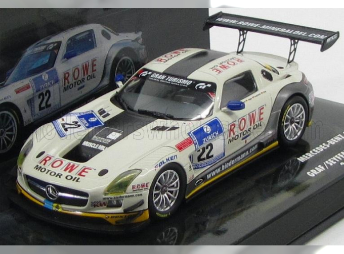 MERCEDES-BENZ Sls Amg Gt3 N 22 24h Nurburgring 2012 Graf - Jager - Roloff - Seyffarth, White Grey