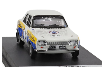 FORD Escort Mki №16 Rally City Granite (1975) Russell Brookes - John Brown, White Blue Yellow