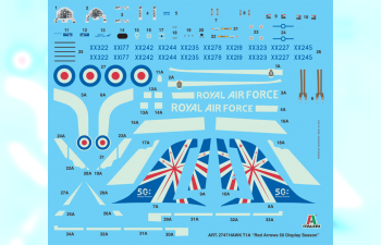 Сборная модель Самолет HAWK Mk.1A 50th Anniv. RED ARROW